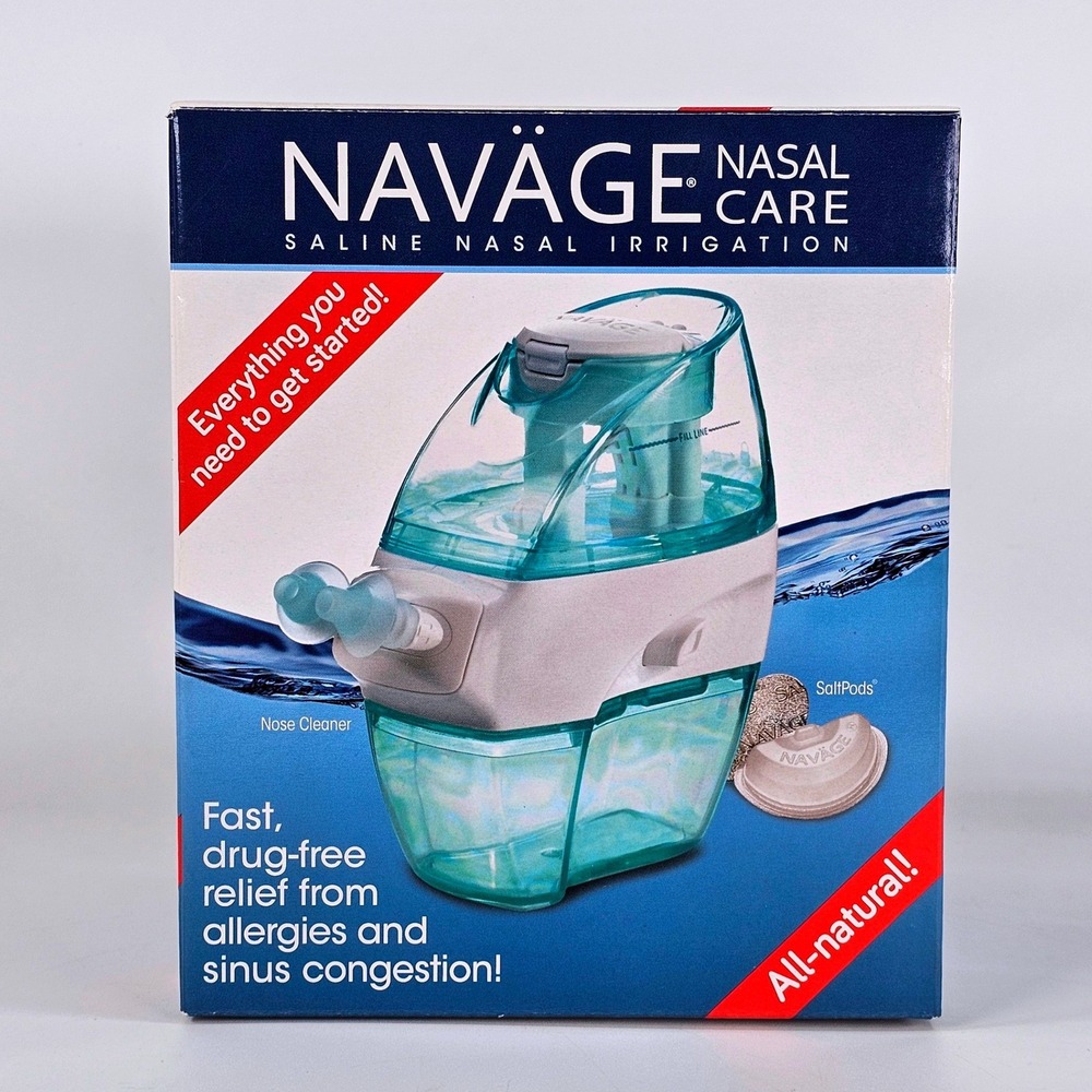 Navage Nasal Care Saline Nasal Irrigation Kit Model SDG-2 with 18 SaltPods New